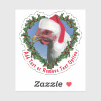 White Plymouth Rock Chicken Wreath Weihnachten