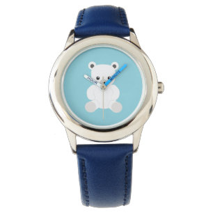 White Polar Teddy Bear Watch Armbanduhr