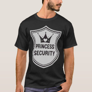 White Police Abzeichen Princess Security Big Broth T-Shirt