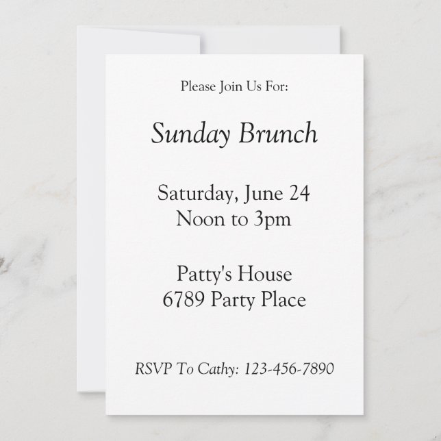 White Polka Dots auf Blue Invitation Template Einladung (Rückseite)