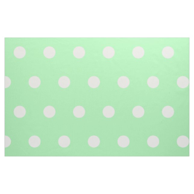 White Polka Punkte auf Spring Green Stoff (Fat Quarter (45,7 x 55,9 cm))