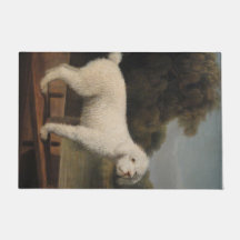 White Poodle in a Punt (von George Stubbs)