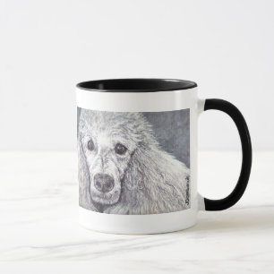 White Poodle Tasse