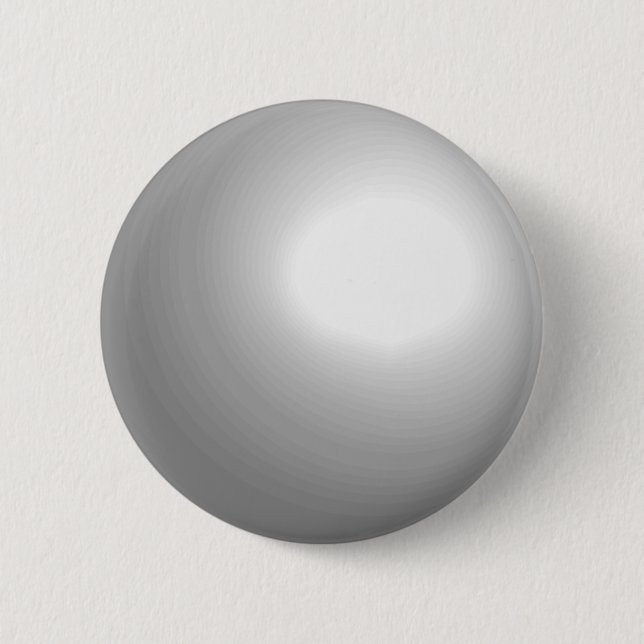 White Pool Ball Customizable Button (Vorderseite)