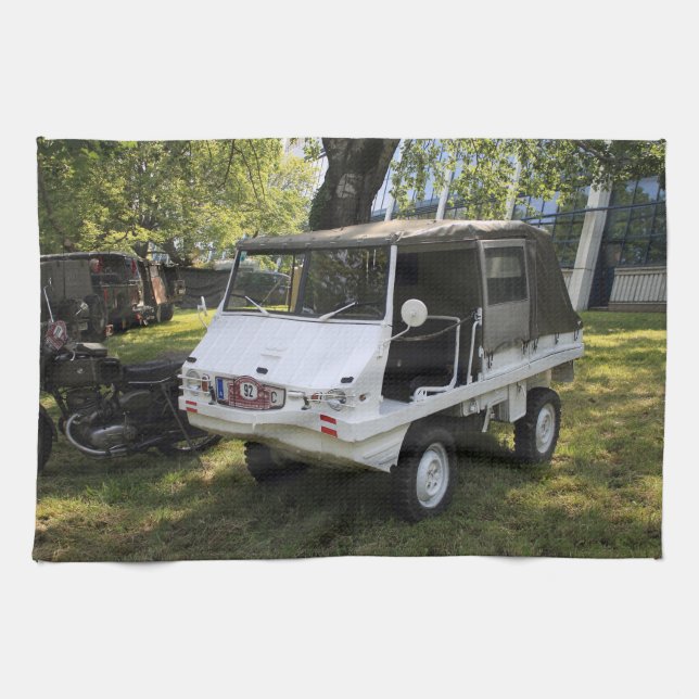 White Puch Haflinger Handtuch (Horizontal)