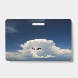 White Puffy Cloud Ausweis