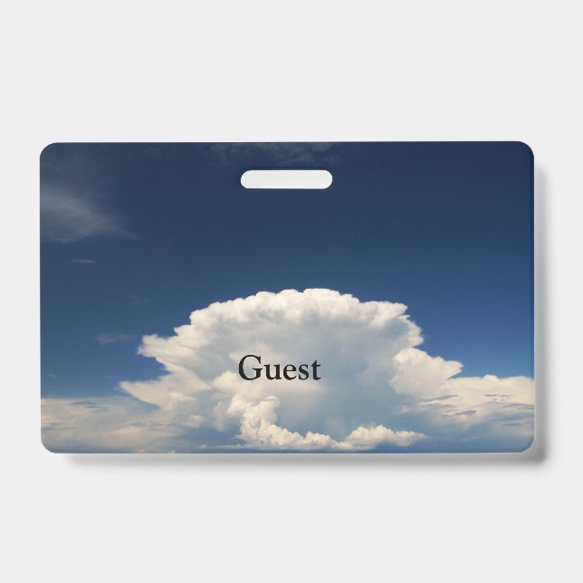 White Puffy Cloud Ausweis (Front)