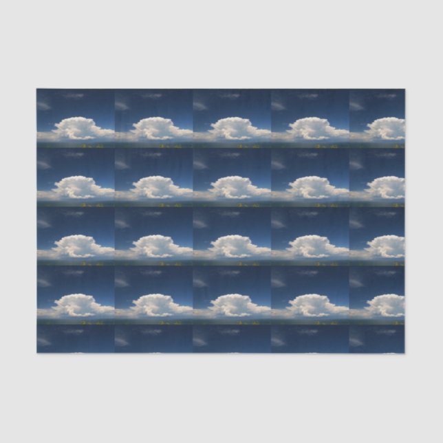 White Puffy Cloud Seidenpapier (Vorderseite)