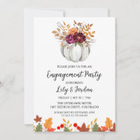 White Pumpkin and Greenerity Fall Engagement Party