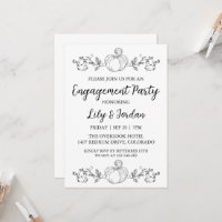 White Pumpkin and Greenerity Fall Engagement Party