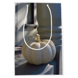 White Pumpkin auf dem Rail - Martha's Vineyard Mittlere Geschenktüte