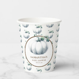 White Pumpkin Baby Duschkopf Papiertücher Pappbecher