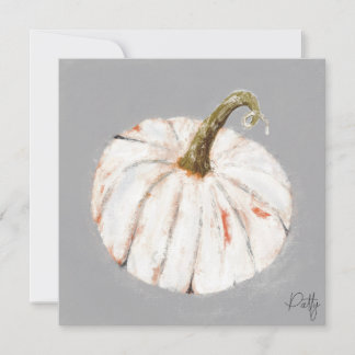 White Pumpkin Card Einladung