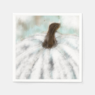 White Pumpkin Cocktail Napkins Serviette