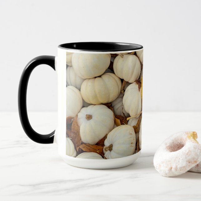 White Pumpkin Combo Mug Tasse (Mit Donut)