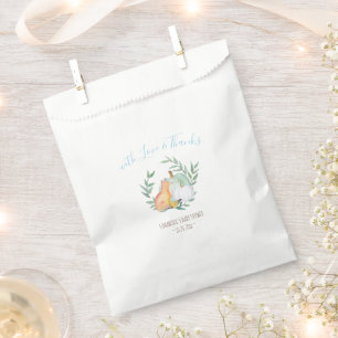 White Pumpkin Fox Candy Packs - Fall Baby Shower Geschenktütchen