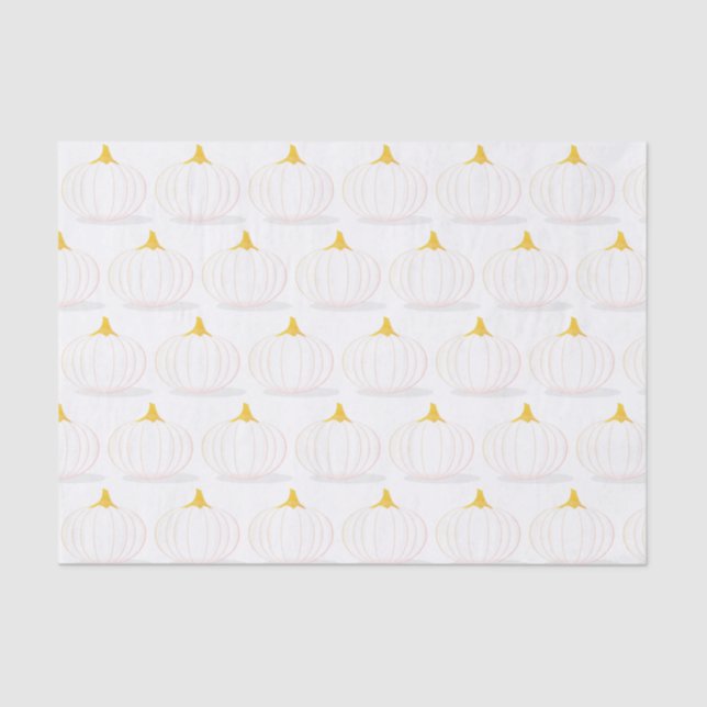 White Pumpkin Herbst Twins Baby Duschpapier Seidenpapier (Vorderseite)