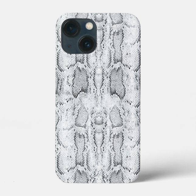White Python Snake Skin Print Case-Mate iPhone Hülle (Rückseite)