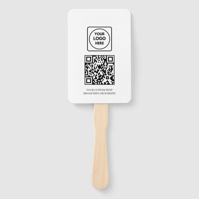 White QR | Professional Business Logo Design Fächer (Vorderseite)
