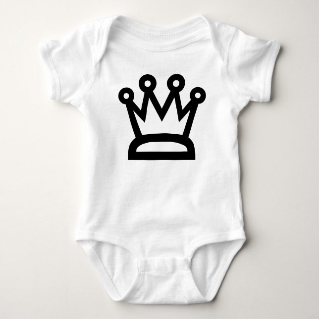 White Queen Baby Strampler (Vorderseite)