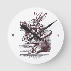 White Rabbit Wall Clock Runde Wanduhr