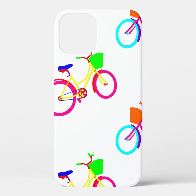 White Rainbow Bikes Colorful Case-Mate iPhone Hülle (Rückseite)
