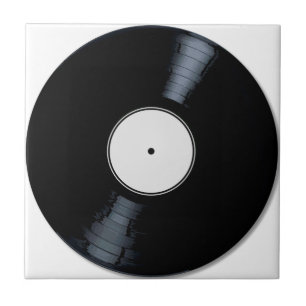 White Record-Label Fliese