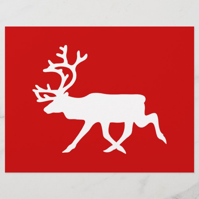White Rentier/Kariou-Silhouette Flyer (Hinten)
