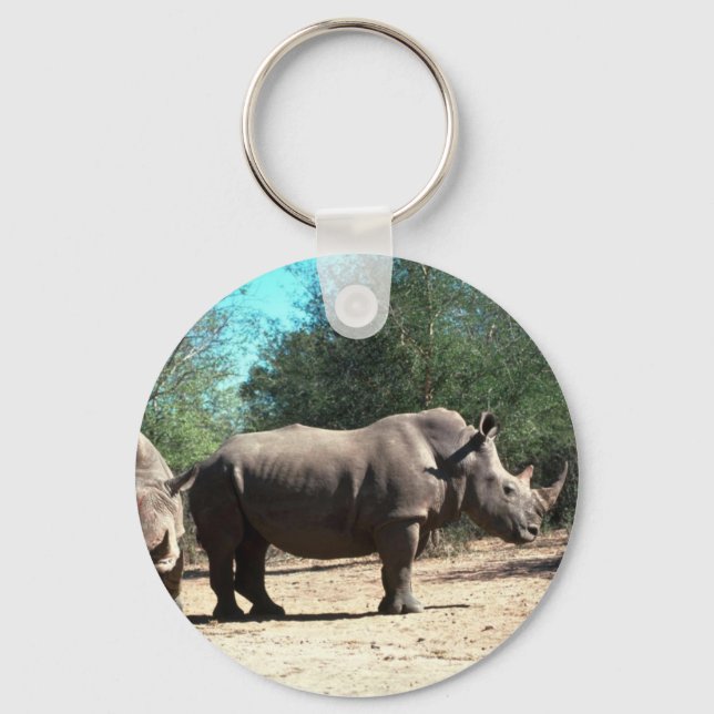 White Rhinos Schlüsselanhänger (Vorderseite)