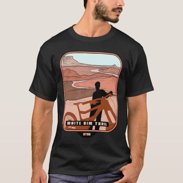White Rim Trail � Utah Mountainbiker Souvenir T-Shirt (Vorderseite)