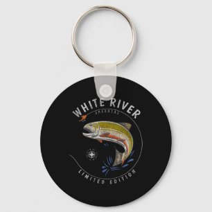 White River Arkansas Forellenfliegenfischen Souven Schlüsselanhänger