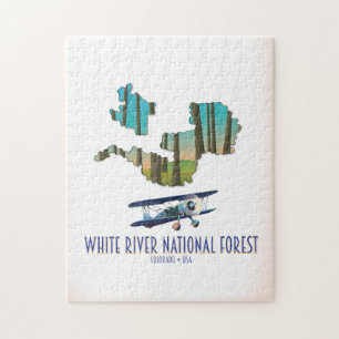 White River National Forest Colorado USA Karte Puzzle