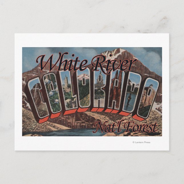 White River Nat'l Forest, Colorado Postkarte (Vorderseite)