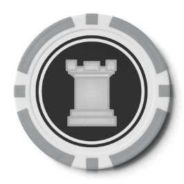 White Rook Schach Piece Pokerchips