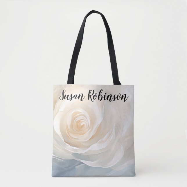 White rose abstract flower painting (Vorderseite)