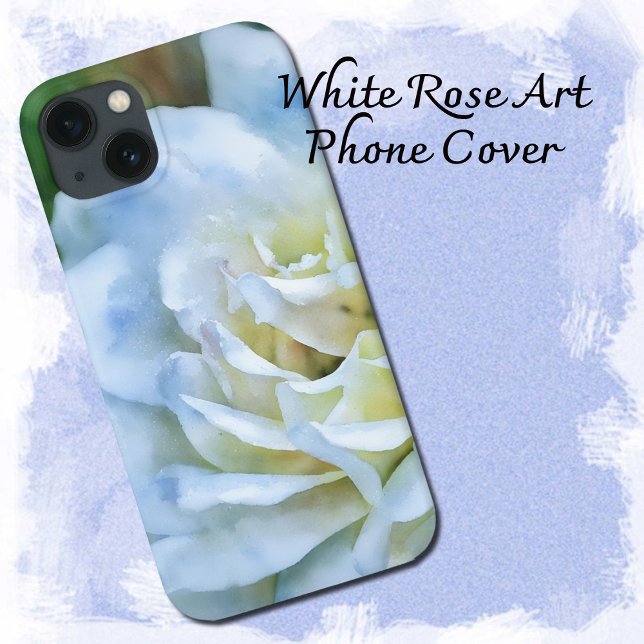 White Rose Art Phone Case (White Rose Art Phone Cover)