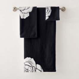 White Rose Badhandtuch Set