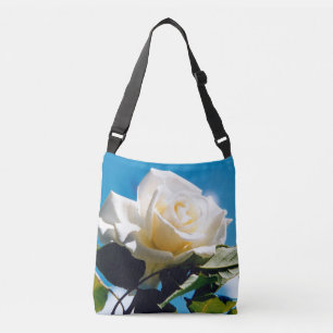 White Rose Beauty Tragetaschen Mit Langen Trägern