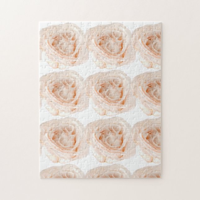 White Rose Blume Puzzle (Vertikal)