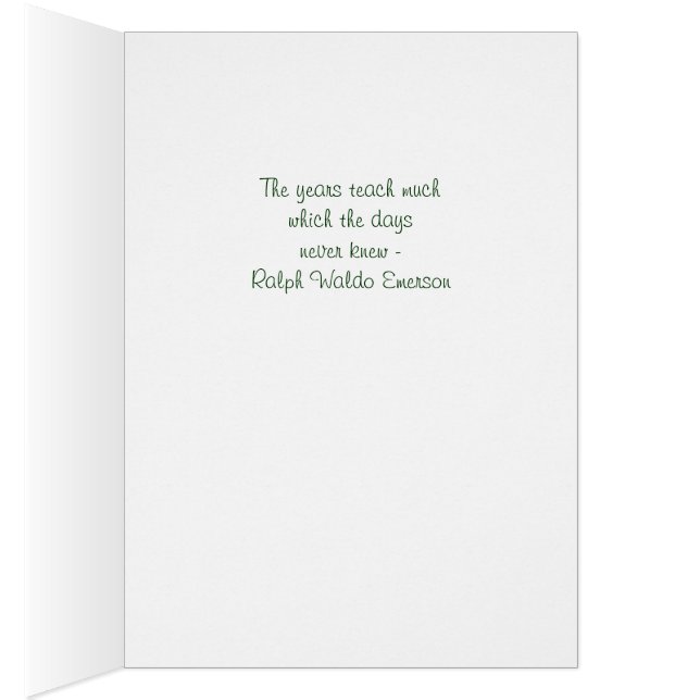 White Rose Bokeh Emerson Zitat (Innen (Rechts))