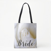 White Rose Bridge Leinwand Tote Tasche über alles