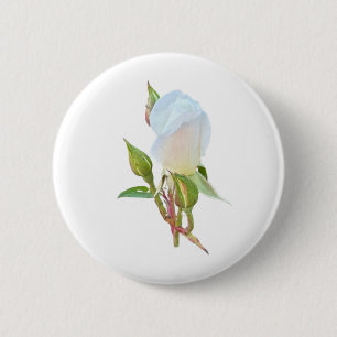 White Rose Button
