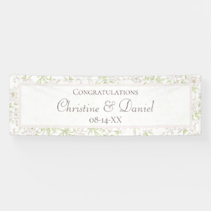 White Rose Classic Hochzeit Banner