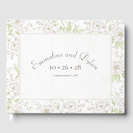 White Rose Classic Wedding Gästebuch