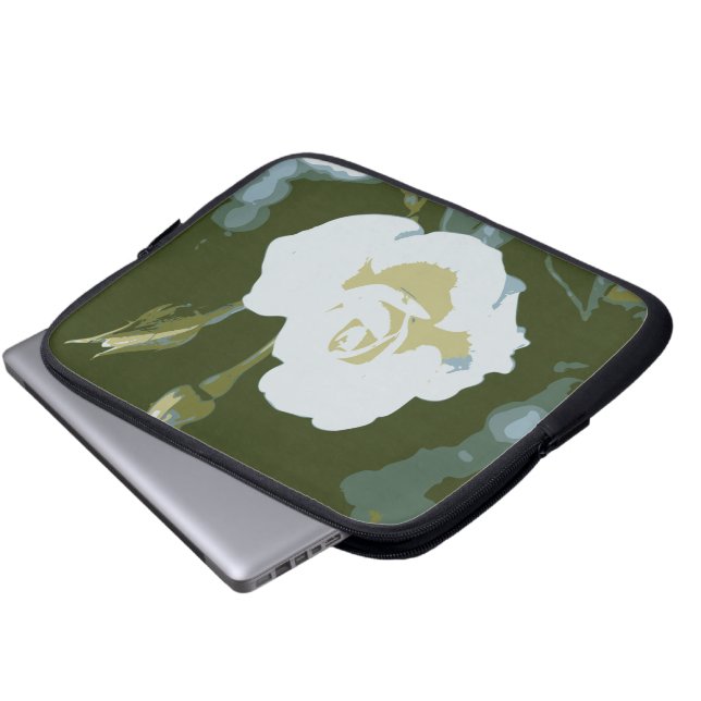 White Rose Electronics Ärmel Laptopschutzhülle (Vorne Knopf)