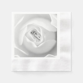 White Rose | Elegantes Blumendesign Serviette