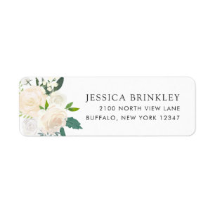 White Rose Floral Address