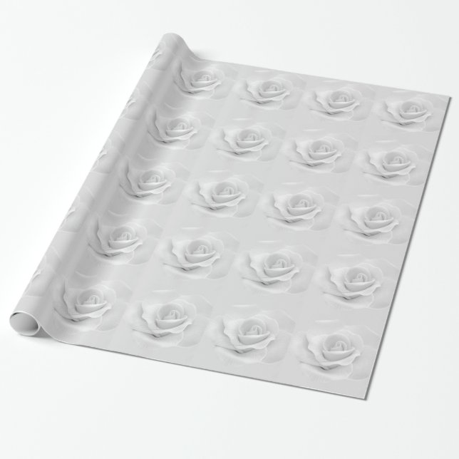White Rose Geschenkpapier (Ungerollt)