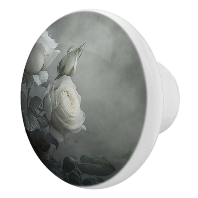 White Rose Keramikknauf (Rechts)