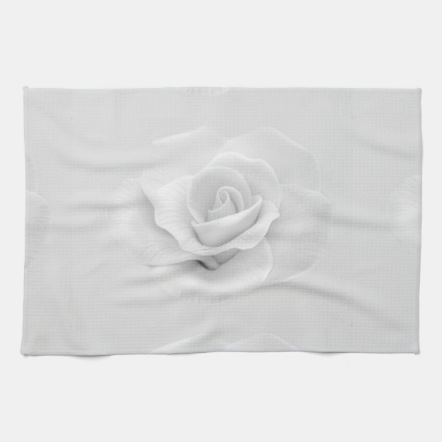 White Rose Küchentuch (Horizontal)
